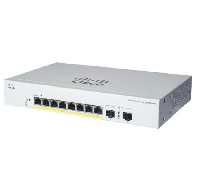 Cisco Комутатор мережевий Cisco CBS220-8P-E-2G-EU