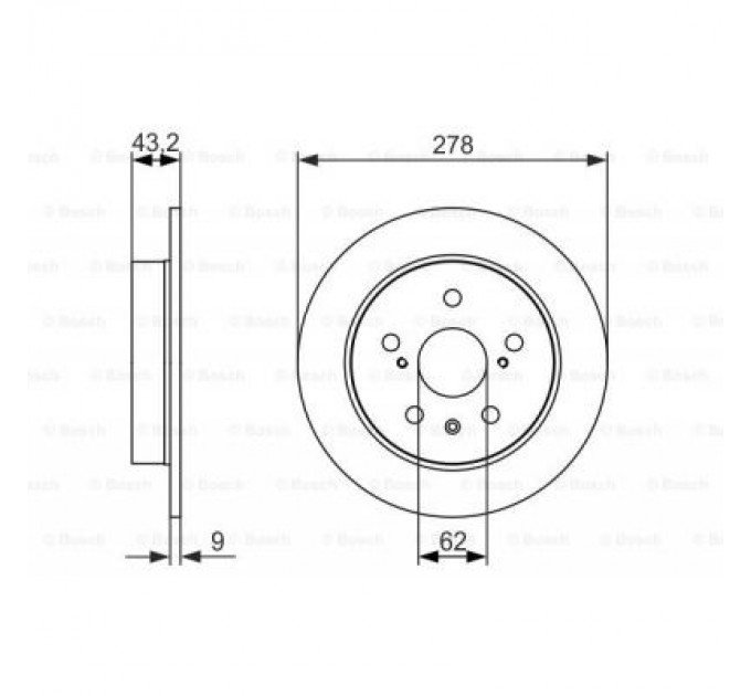 Гальмівний диск Bosch 0 986 479 047