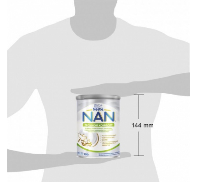 Дитяча суміш Nestle NAN Потрійний комфорт з народження, 400 г (7613035351462)