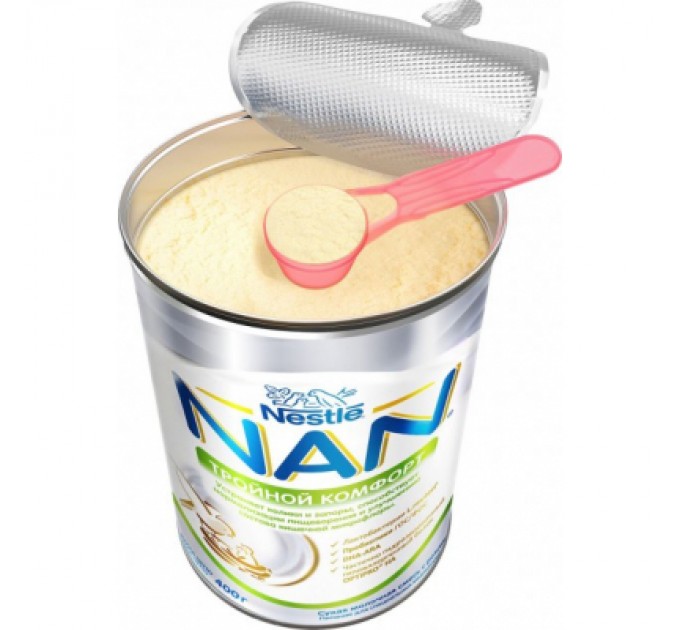 Дитяча суміш Nestle NAN Потрійний комфорт з народження, 400 г (7613035351462)