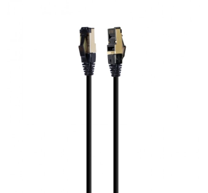 Cablexpert Патч-корд 1м, S/FTP, cat 8, литий, 50u", CU, AWG 27, LSZH, black Cablexpert (PP8-LSZHCU-BK-1M)
