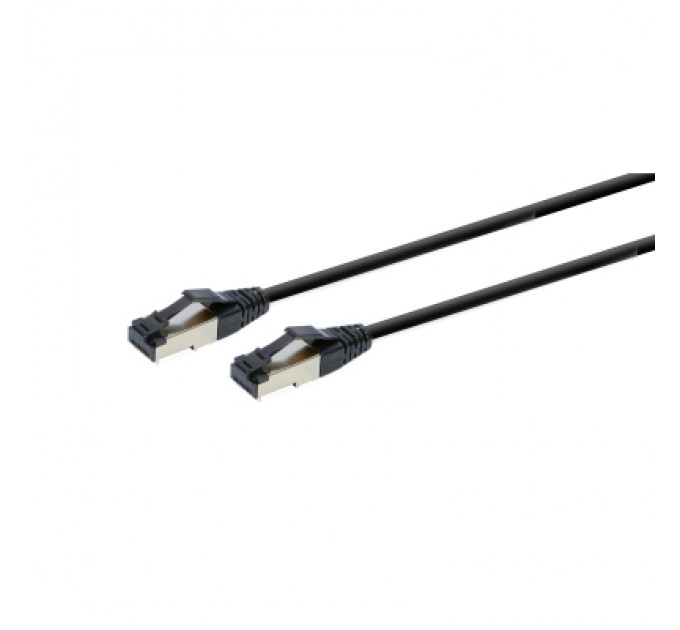 Cablexpert Патч-корд 1м, S/FTP, cat 8, литий, 50u", CU, AWG 27, LSZH, black Cablexpert (PP8-LSZHCU-BK-1M)