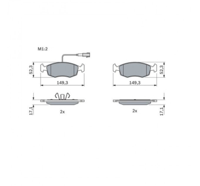 Гальмівні колодки Bosch 0 986 494 463
