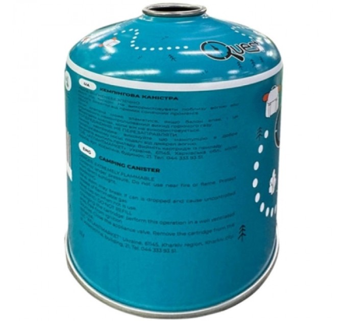 Quest Газовий балон Quest 450 г різьбове з'єднання (Q-G450)