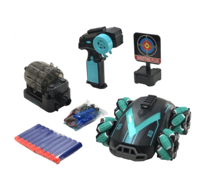 UFT Радіокерована іграшка UFT Дрифтова машинка Танк-всюдихід Стріляє м'якими дротиками з підсвічуванням (UFTGC3)