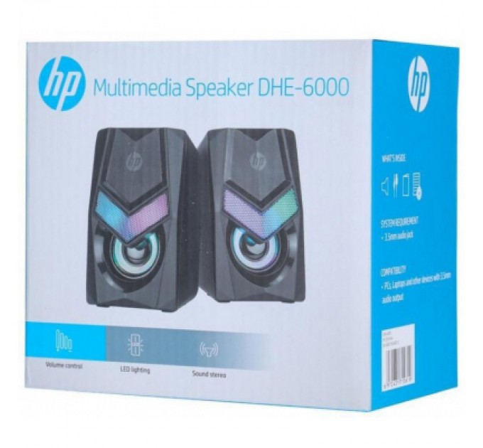 Акустична система HP DHE-6000 LED RGB Black (DHE-6000)
