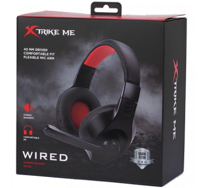 Xtrike ME Навушники Xtrike ME HP-312 XBOX/PS/PC Black/Rad (HP-312)