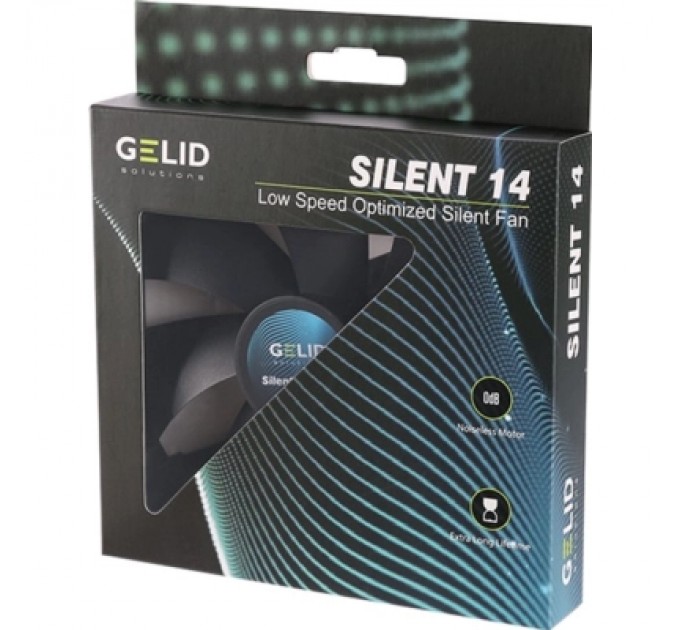 Gelid Solutions Кулер до корпусу Gelid Solutions Silent 14 Black 140 mm (FN-PX14-11)