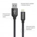 ColorWay Дата кабель USB 2.0 AM to Lightning 2.0m black ColorWay (CW-CBUL007-BK)