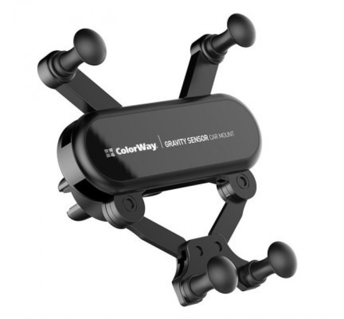 Універсальний автотримач ColorWay Gravity Sensor Holder Black (CW-CHG11-BK)