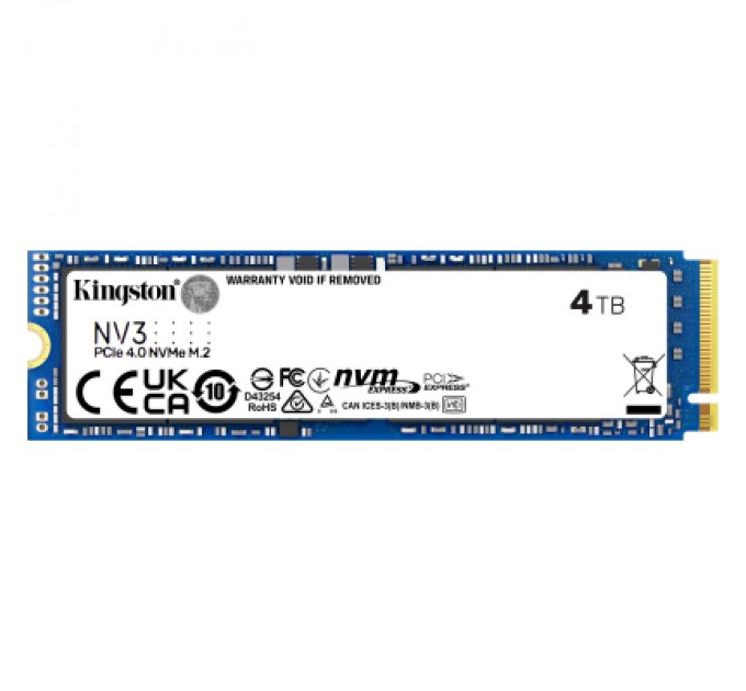 Kingston Накопичувач SSD M.2 2280 4TB Kingston (SNV3S/4000G)