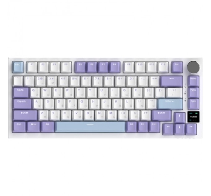 Ajazz Клавіатура Ajazz AK820 Pro Flying Fish Switch Purple RGB USB/Wireless/Bluetooth UA Purple (AK820PRO-FF-PWB)