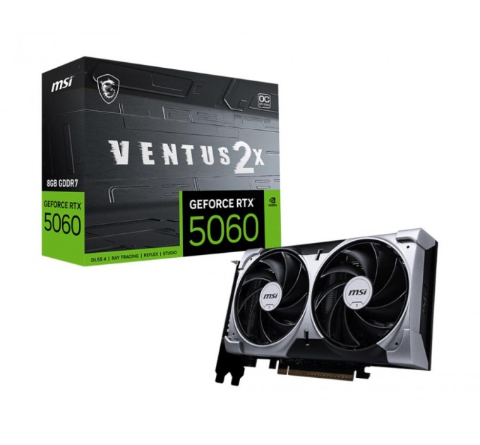 Відеокарта PCIE16 RTX5060 8GB GDDR7 RTX5060 8G VENTUS 2X OC MSI