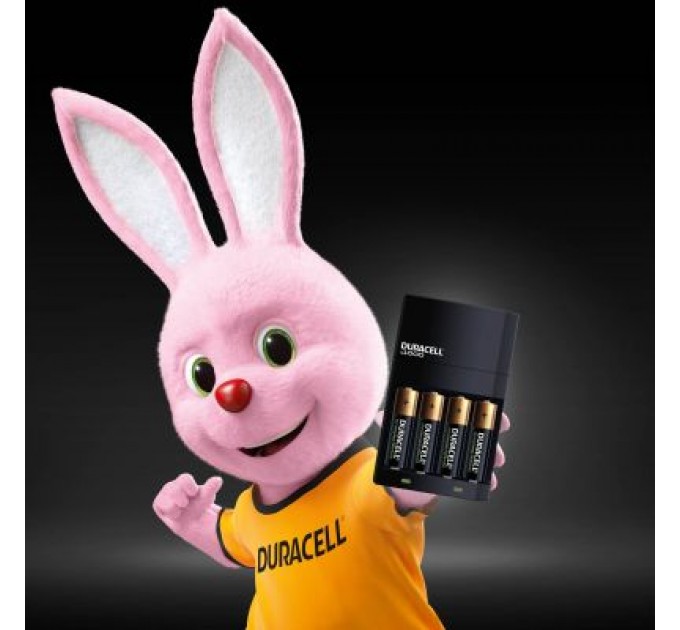 Duracell Зарядний пристрій для акумуляторів Duracell CEF14, 4 години, 1 шт. (Includes 2 AA1300mAh & 2 AAA750mAh) (5007497 / 5004990)