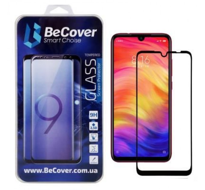 BeCover Скло захисне BeCover Full Glue & Cover Xiaomi Redmi Note 7 Black (703190)