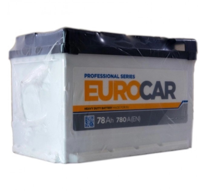 EUROCAR Акумулятор автомобільний EUROCAR 6СТ-78АЗ (0) (-/+) (L3) 780А 12V