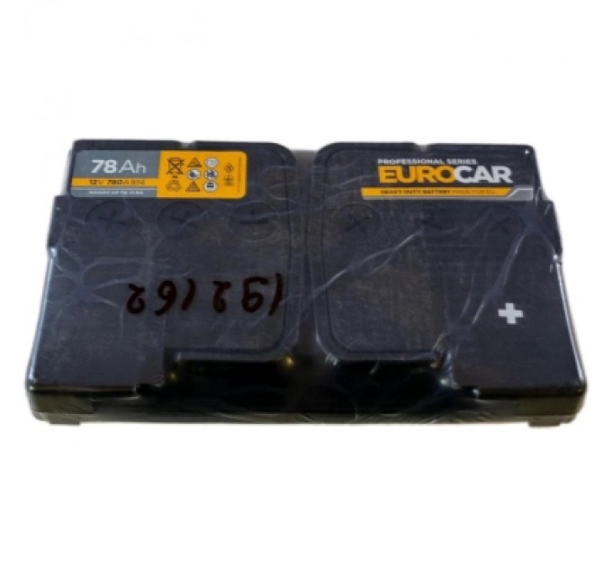 EUROCAR Акумулятор автомобільний EUROCAR 6СТ-78АЗ (0) (-/+) (L3) 780А 12V