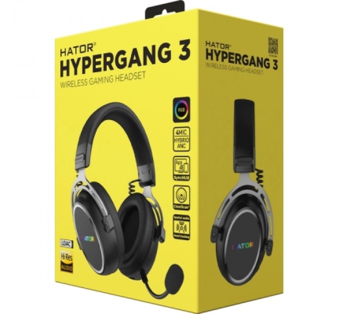 Hator Навушники Hator Hypergang 3 Wireless Black (ESH55)