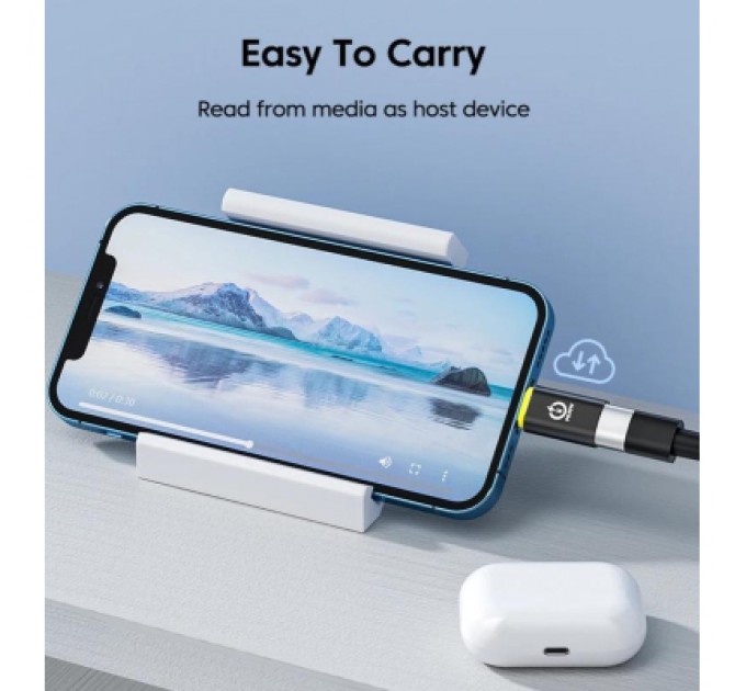 XoKo Перехідник USB-C F to Lightning M 30W black XoKo (AC-033)