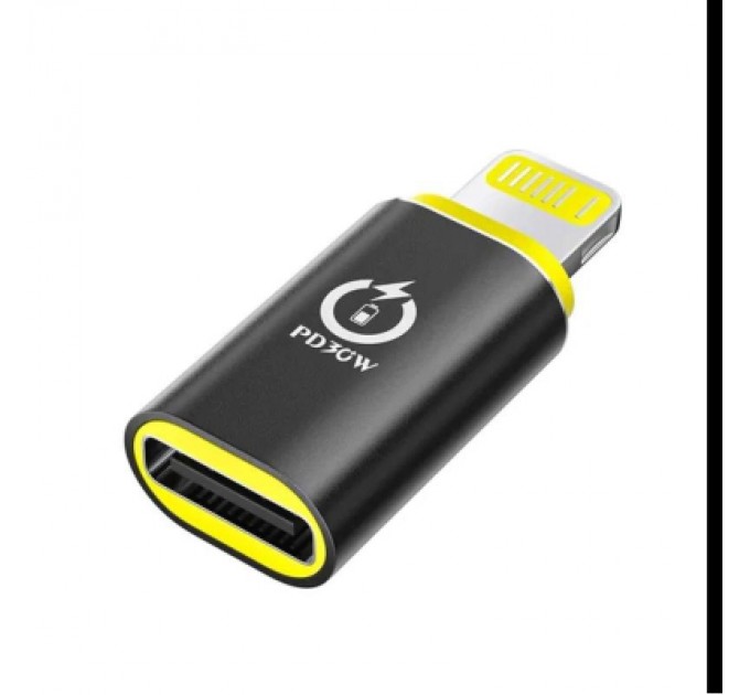 XoKo Перехідник USB-C F to Lightning M 30W black XoKo (AC-033)