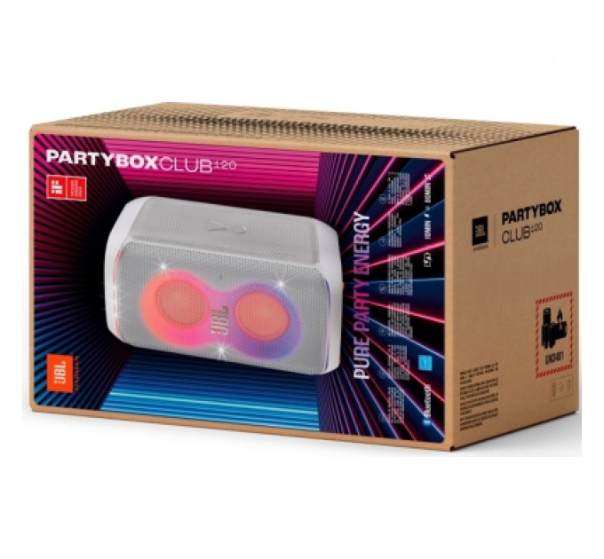 JBL Акустична система JBL PartyBox Club 120 White (JBLPBCLUB120SWEP)