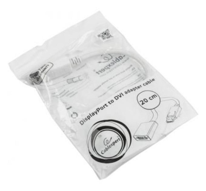 Cablexpert Перехідник DisplayPort to DVI Cablexpert (A-DPM-DVIF-002-W)