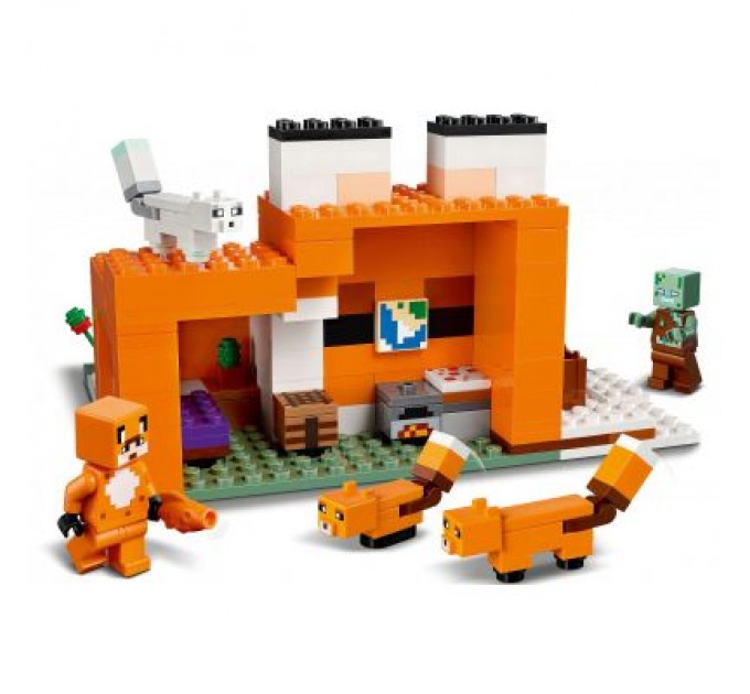 LEGO Конструктор LEGO Minecraft Лисича хатина 193 деталі (21178)