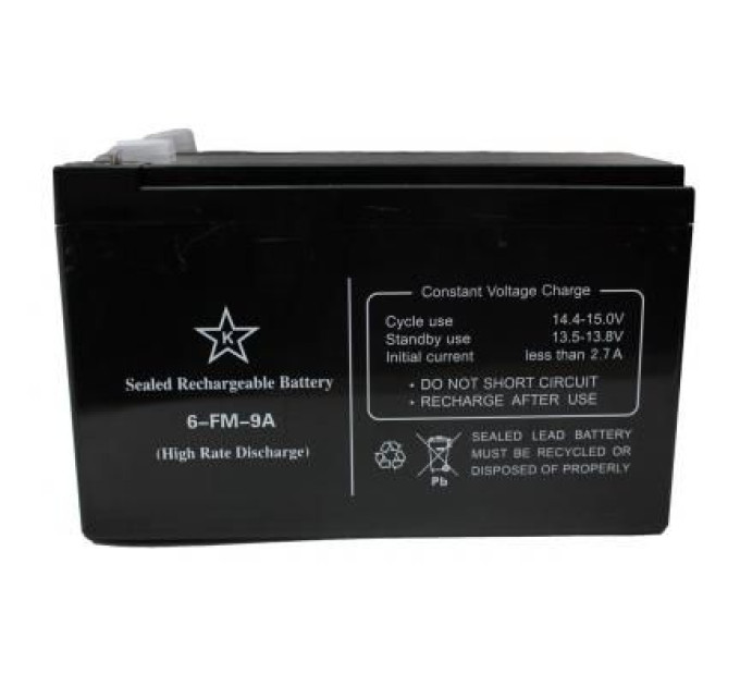 Kstar Батарея до ДБЖ Kstar 12В 9 Ач (6-FM-9A) (6-FM-9A)