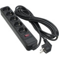 Patron Мережевий фільтр живлення Patron 5.0 m3*1mm2 (SP-1055) 5 розеток BLACK (EXT-PN-SP-1055)