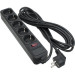 Patron Мережевий фільтр живлення Patron 5.0 m3*1mm2 (SP-1055) 5 розеток BLACK (EXT-PN-SP-1055)