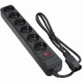 Patron Мережевий фільтр живлення Patron 1 m3*1mm2 (SP-1063U) 6 розеток BLACK (EXT-PN-SP-1063U)