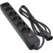 Patron Мережевий фільтр живлення Patron 2 m3*1mm2 (SP-1065U) 6 розеток BLACK (EXT-PN-SP-1065U)