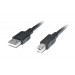 REAL-EL Кабель для принтера USB2.0 AM/BM 3.0m Pro black REAL-EL (EL123500027)