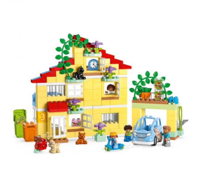Конструктор LEGO DUPLO Сімейний будинок 3 в 1 218 деталей (10994)