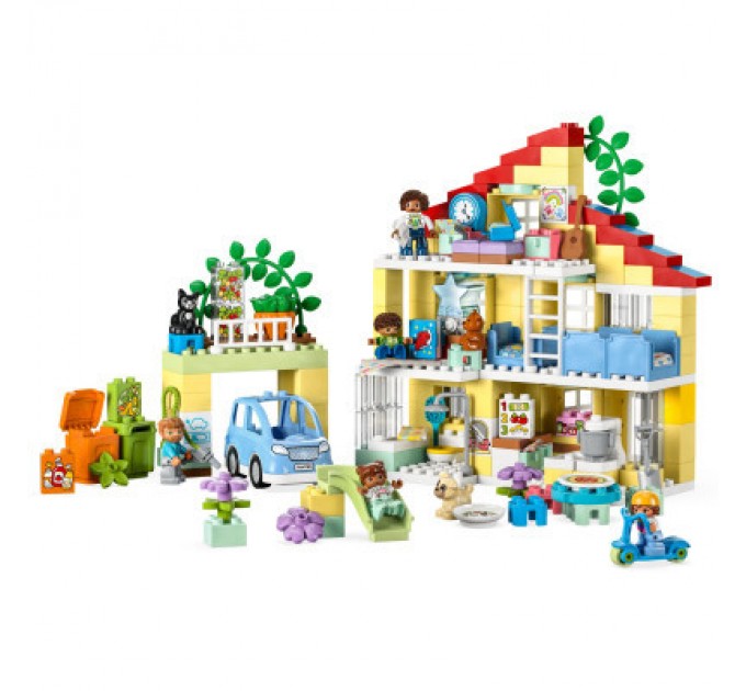 Конструктор LEGO DUPLO Сімейний будинок 3 в 1 218 деталей (10994)