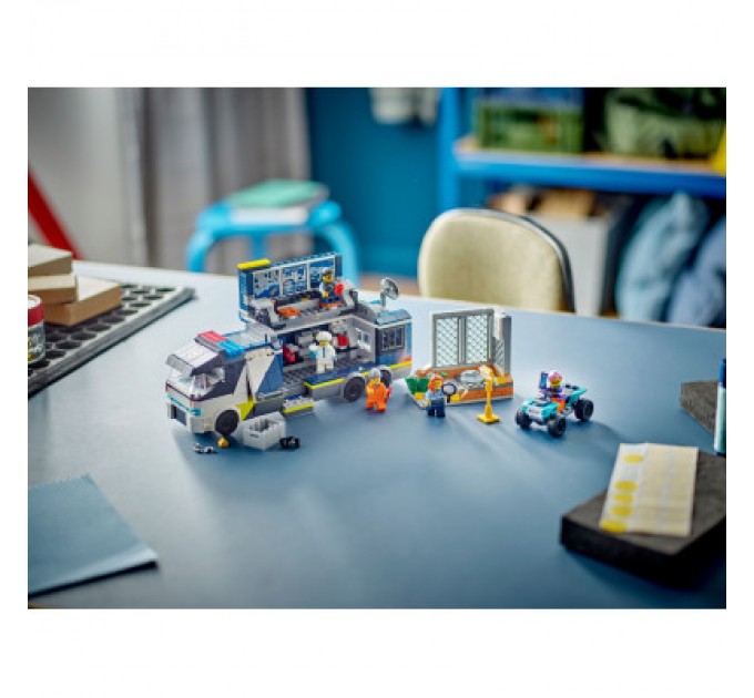 Конструктор LEGO City Пересувна поліцейська криміналістична лабораторія 674 деталей (60418)