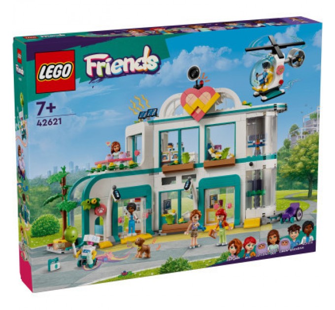 LEGO Конструктор LEGO Friends Лікарня в Хартлейк-Сіті 1045 деталей (42621)