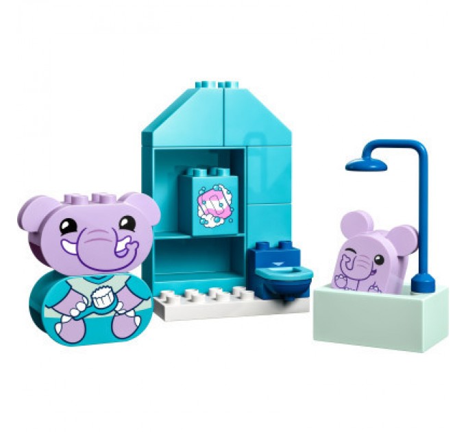 Конструктор LEGO DUPLO My First Повсякденні процедури: Час приймати ванну 15 деталей (10413)