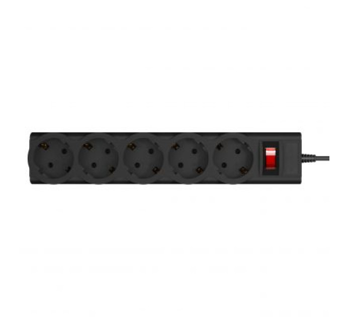 LogicPower Мережевий фільтр живлення LogicPower LP-X5 PREMIUM, 2m black (9583)