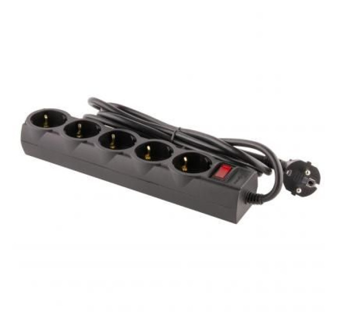 LogicPower Мережевий фільтр живлення LogicPower LP-X5 PREMIUM, 3m black (9584)