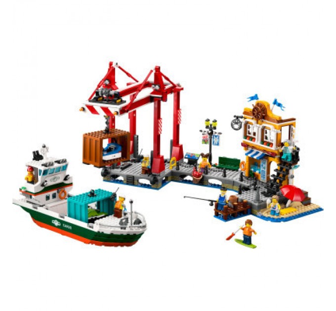 Конструктор LEGO City Морська гавань із вантажним судном (60422)