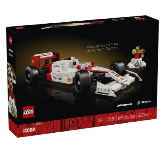 Конструктор LEGO Icons McLaren MP4/4 і Айртон Сенна (10330)