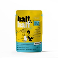 Вологий корм для кішок Half&Half шматочки з лососем у желе 100 г (4820261920901)