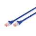 Digitus Патч-корд 10м, CAT 6 S-FTP, AWG 27/7, LSZH, blue Digitus (DK-1644-100/B)