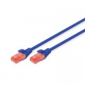Digitus Патч-корд 10м, CAT 6 UTP, AWG 26/7, Cu, LSZH, blue Digitus (DK-1617-100/B)