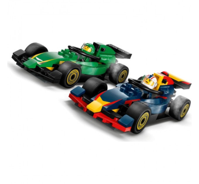 Конструктор LEGO City Вантажівка F1 з автомобілями RB20 та AMR24 (60445)