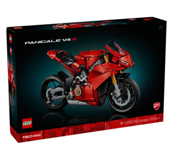 Конструктор LEGO Technic Мотоцикл Ducati Panigale V4 S (42202)