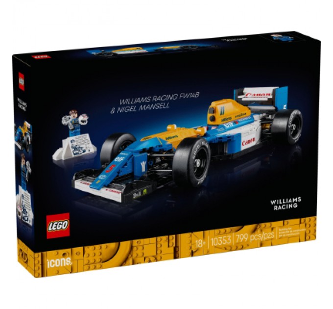 Конструктор LEGO Icons Williams Racing FW14B і Найджел Менселл (10353)