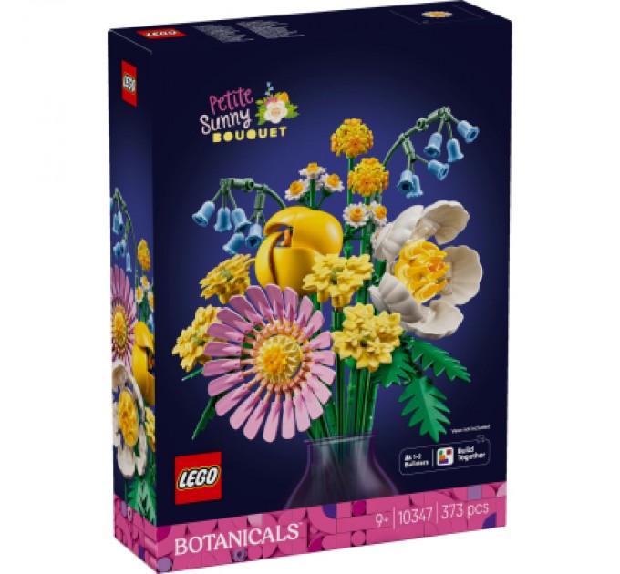 Конструктор LEGO Botanicals Мініатюрний сонячний букет (10347)