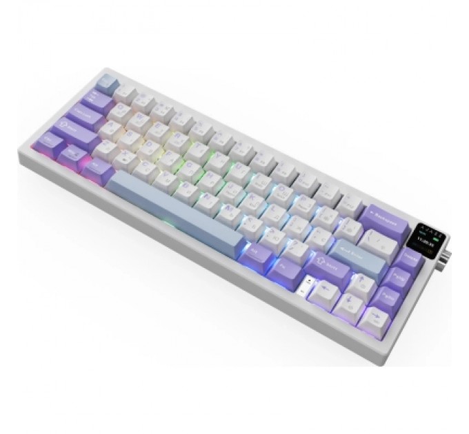 Клавіатура Ajazz AK650 Flying Fish Switch Purple RGB USB/Wireless/Bluetooth UA Purple (AK650-FF-PWB)
